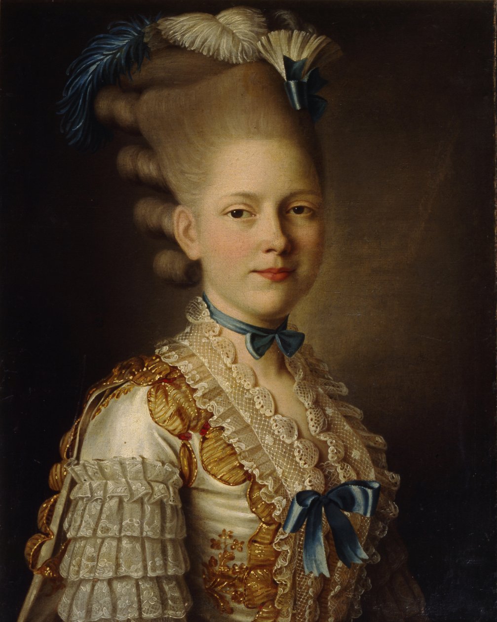 Portræt af Contesse H. Obolenskaya, CA 1776 af Alexander Roslin