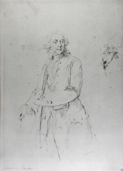 Portræt af Francois Boucher (1703-70) af Alexander Roslin