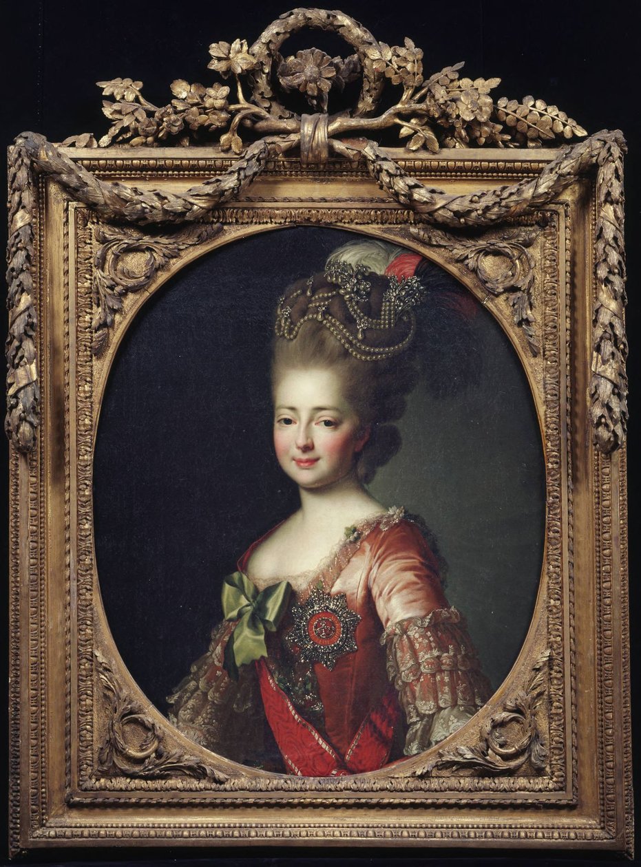 Portræt af storfyrstinde Sophia, tsarevitj Pauls anden hustru af Alexander Roslin