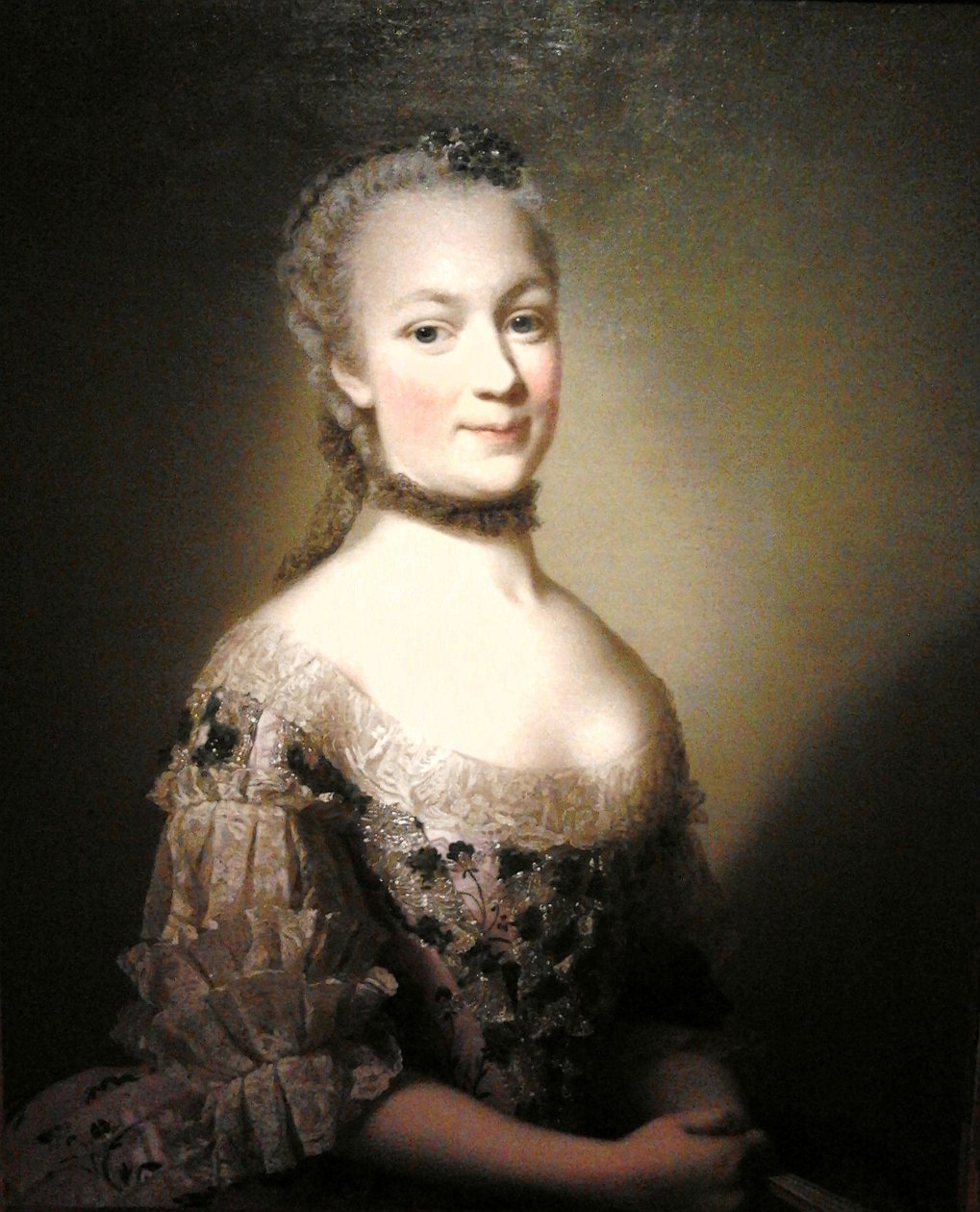 Portræt af Katarzyna Mniszech, født Zamoyska af Alexander Roslin