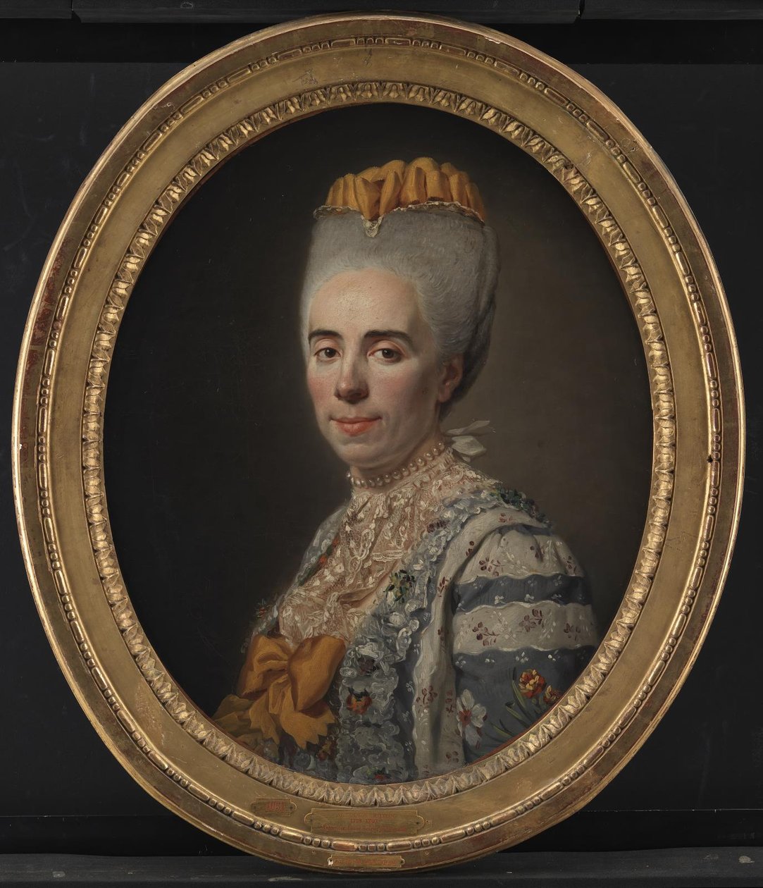 Portræt af Mme Antoinette-Louise Issard-Lacour, gift med Ch. A. Bourlet de Vauxelles af Alexander Roslin