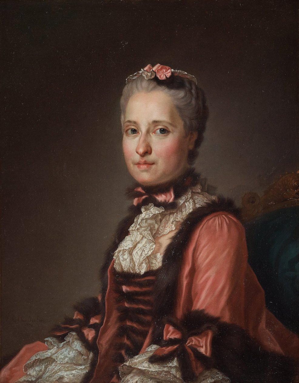 Portræt af prinsesse Maria Josepha af Sachsen 1731-1767, 1775. af Alexander Roslin