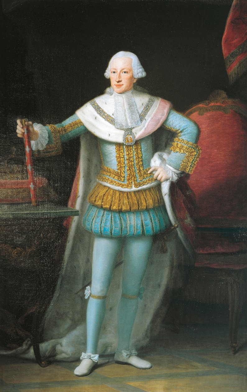 Portræt af Victor Amadeus III af Sardinien (Torino). af Alexander Roslin