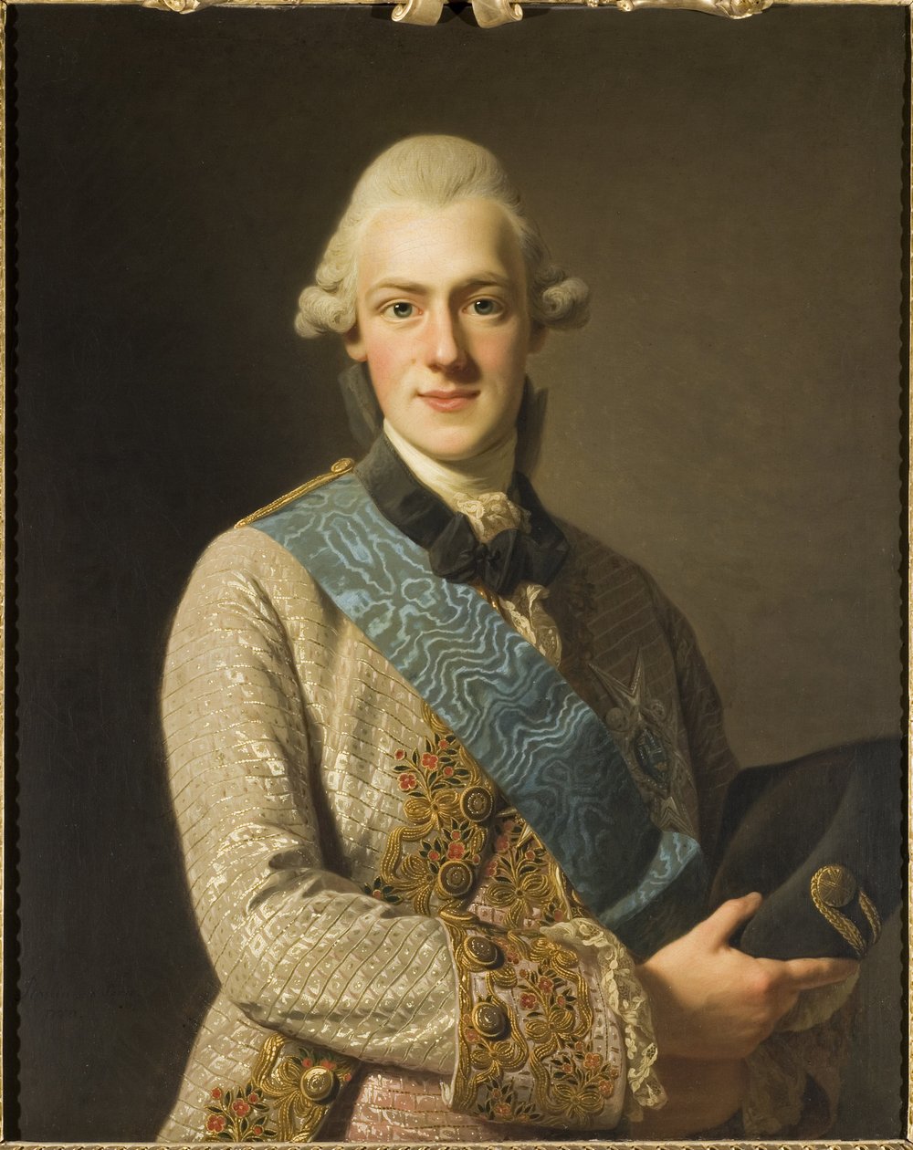 Prins Frederic Adolphe de Suede - Portræt af Prins Frederik Adolf af Sverige (1750-1803), hertug af Oestergoetland, af Roslin, Alexander (1718-1793). Olie på lærred af Alexander Roslin