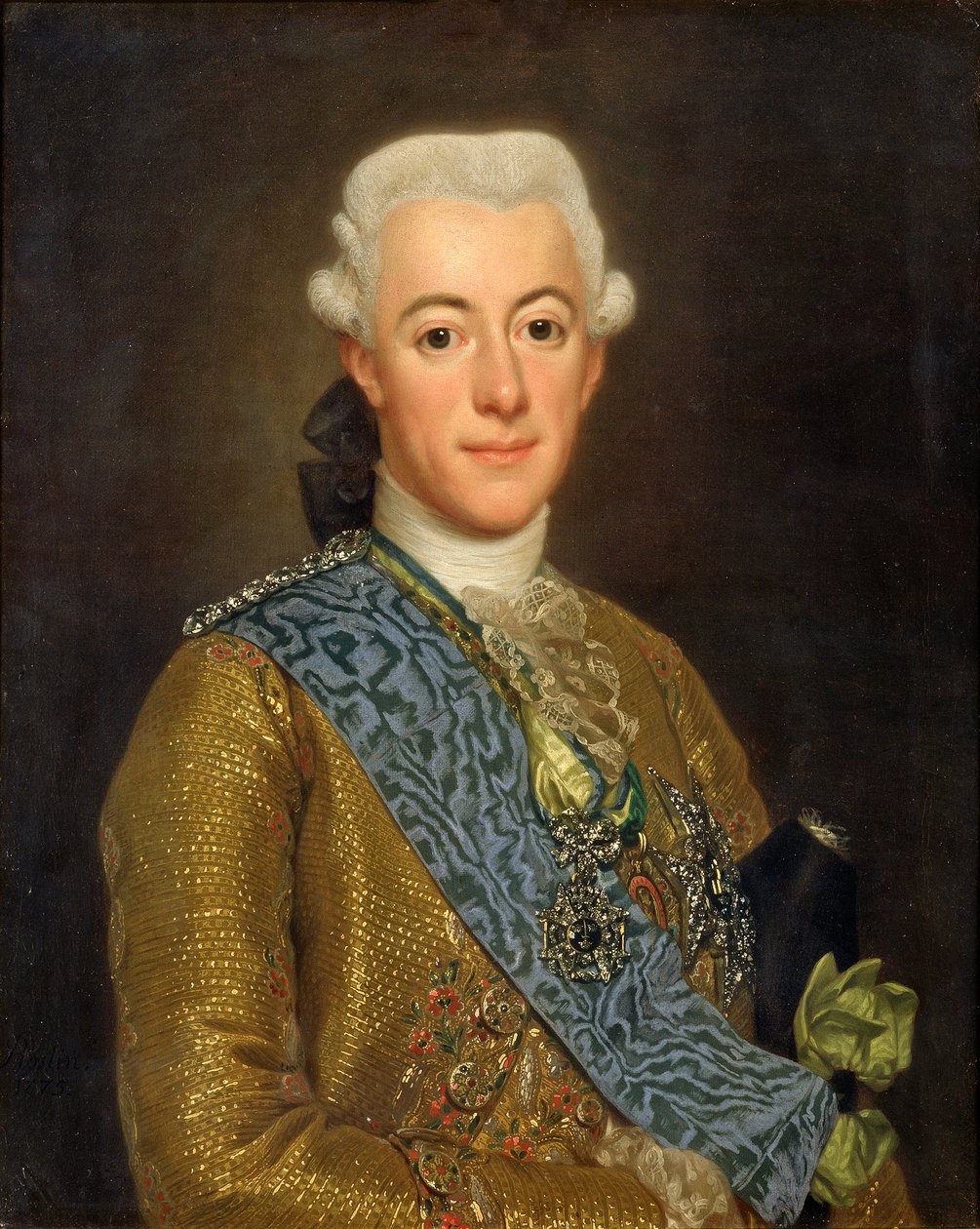 Svensk: Gustav III Kong Gustav III af Sverige af Alexander Roslin