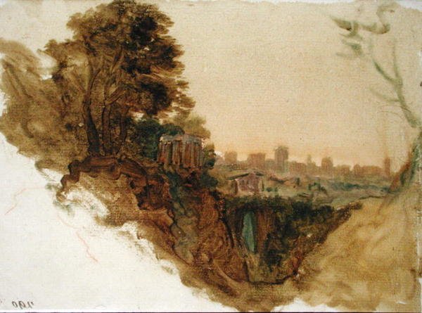 Tivoli (akvarel på papir) af Alexander Runciman