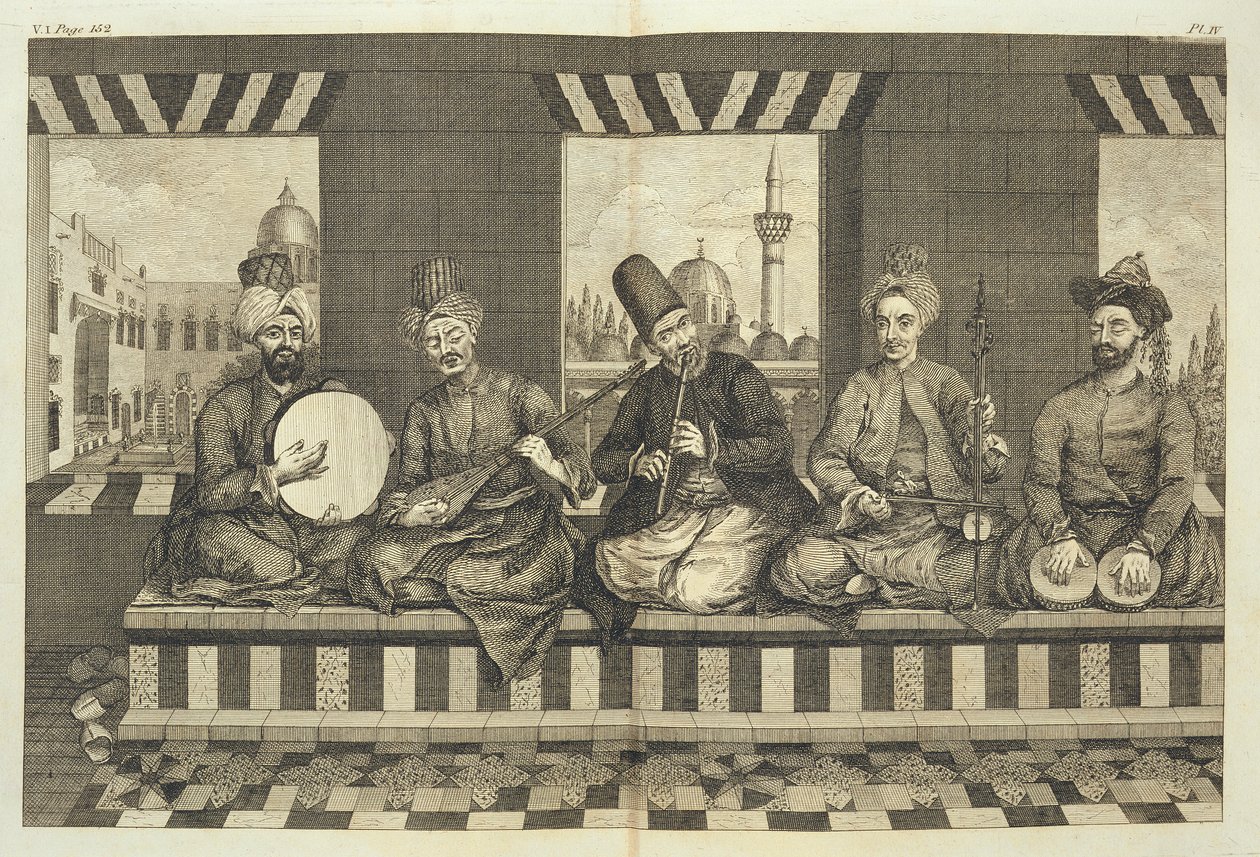 Syriske musikere, tallerken 4 fra 