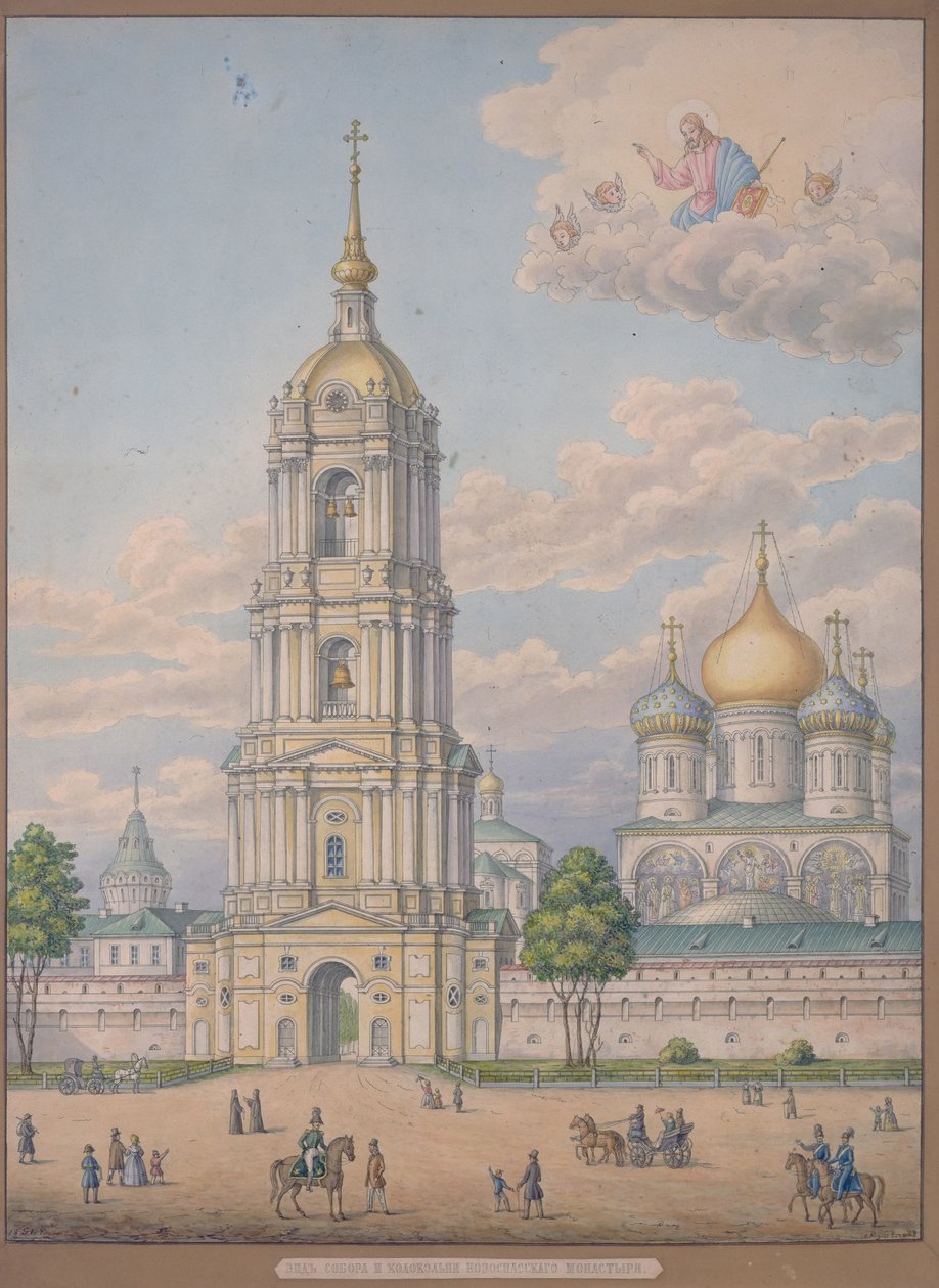 Frelserens nye kloster i Moskva, 1851 af Alexander Sergeyevich Kutepov