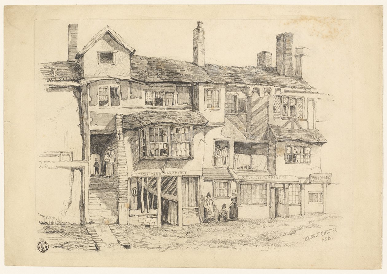 Bridge St. Chester af Alexander Stuart Boyd