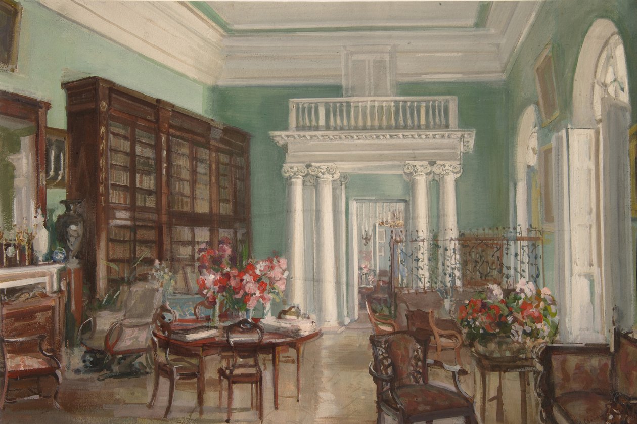 Interiør af biblioteket i Golitsyn