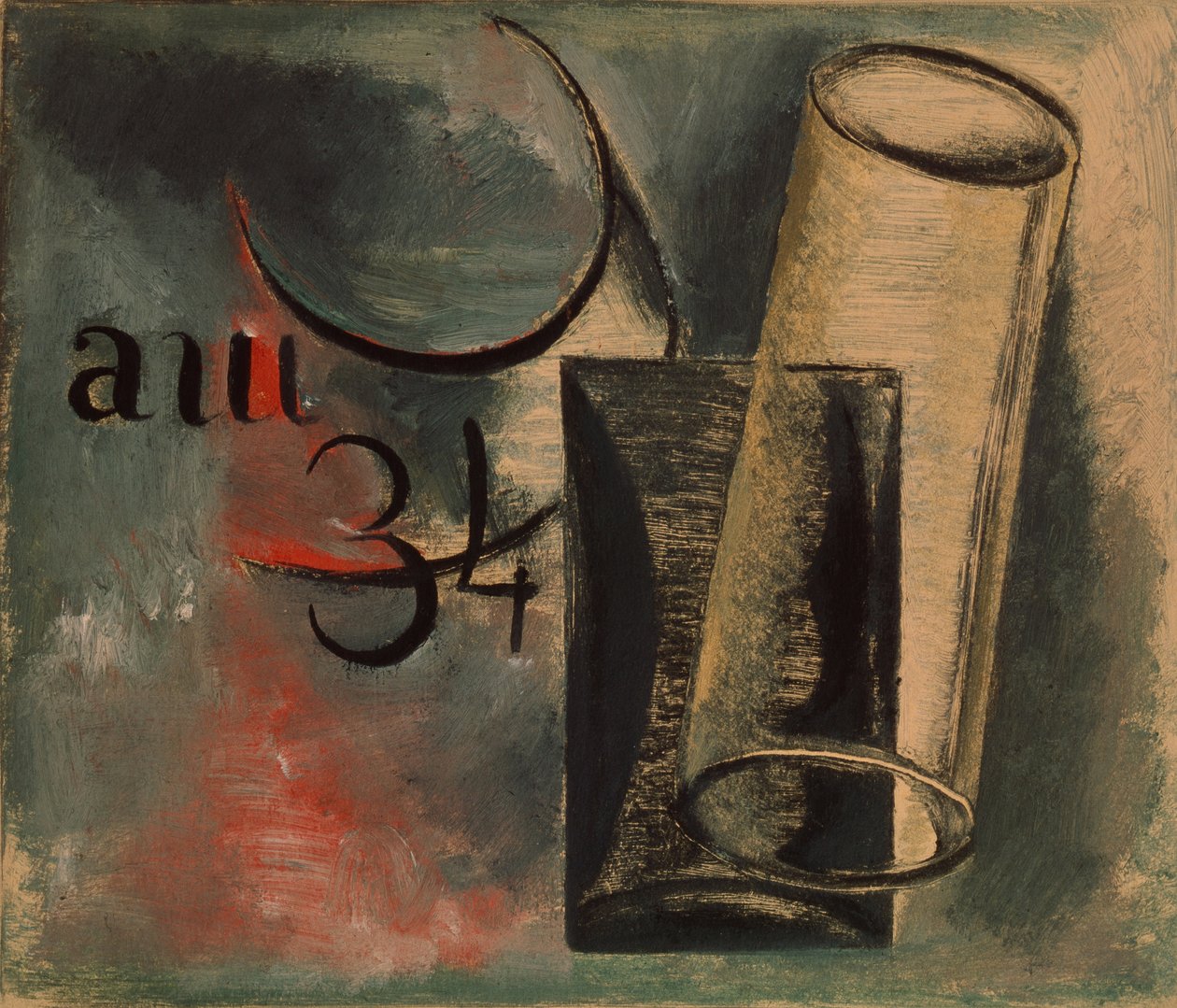 Komposition med geometriske legemer, 1934 af Alexander Vasilyevich Shevchenko