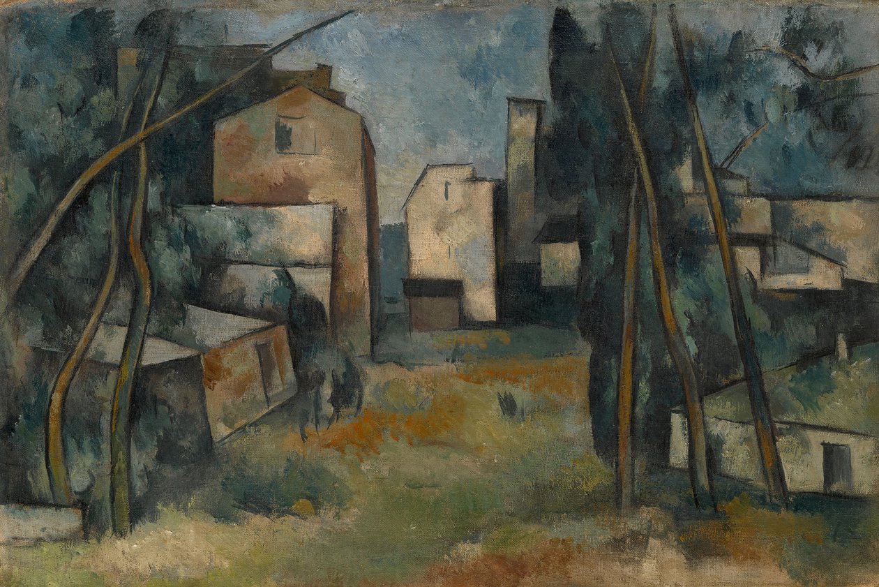 Udkanten af en by, 1919 af Alexander Vasilyevich Shevchenko