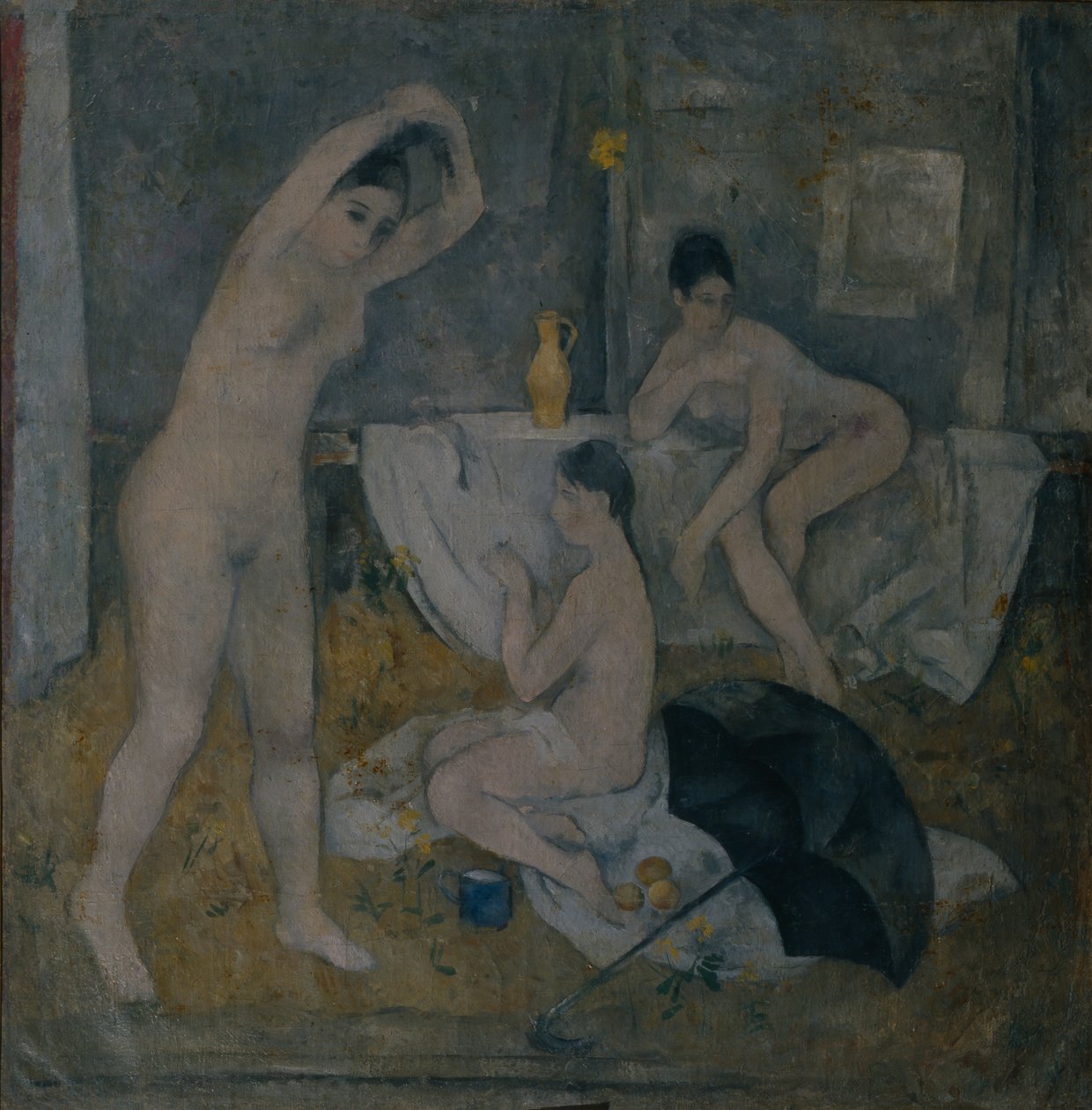 De badende, 1919 af Alexander Vasilyevich Shevchenko