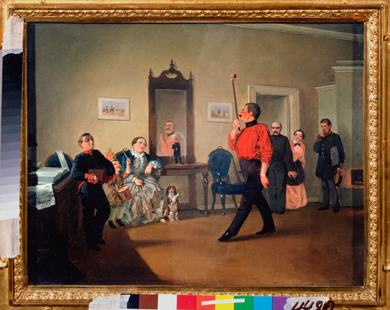 Peaceful Marsomania - Maleri af Alexander Vasilyevich Ustinov (1796-1868), olie på lærred af Alexander Vasilyevich Ustinov