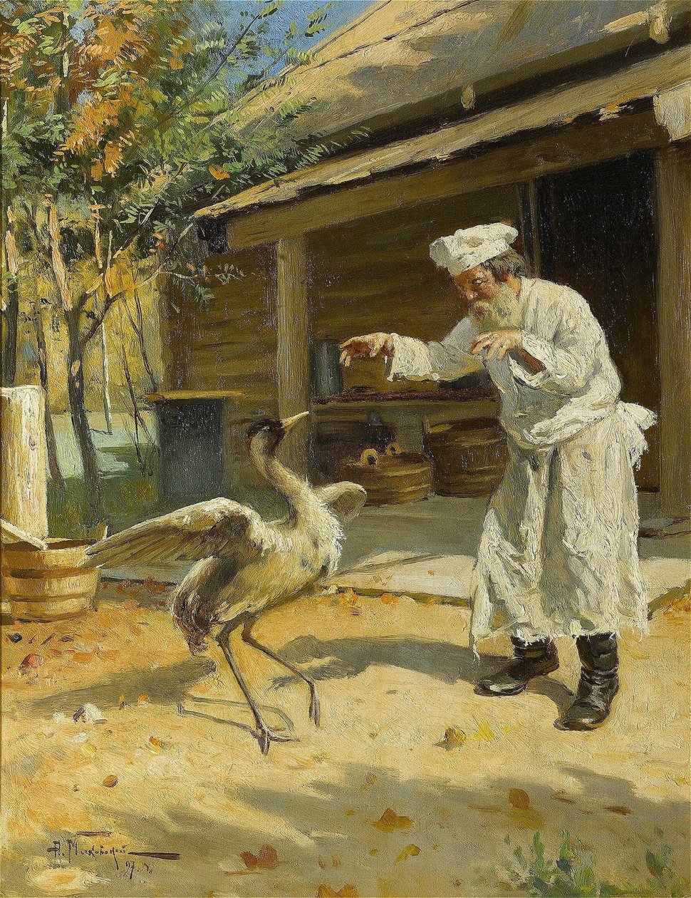 Dansende trane, 1897 af Alexander Vladimirovich Makovsky