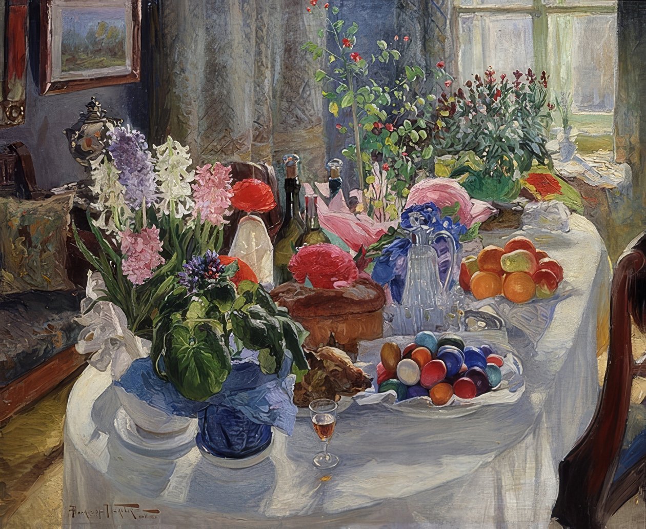 påskebord. 1915-16 af Alexander Vladimirovich Makovsky