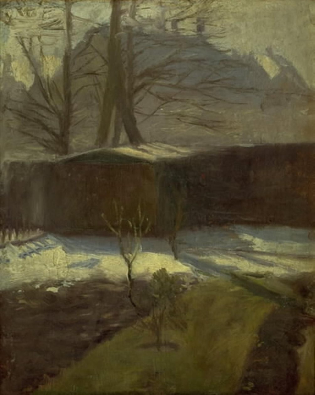 En have om vinteren, Helenevej. København af Alexander Wilde