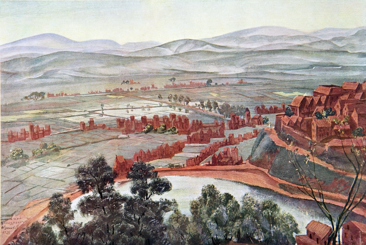 Tananarive, udsigt over dronningens palads, fra Dessins et Peintures d