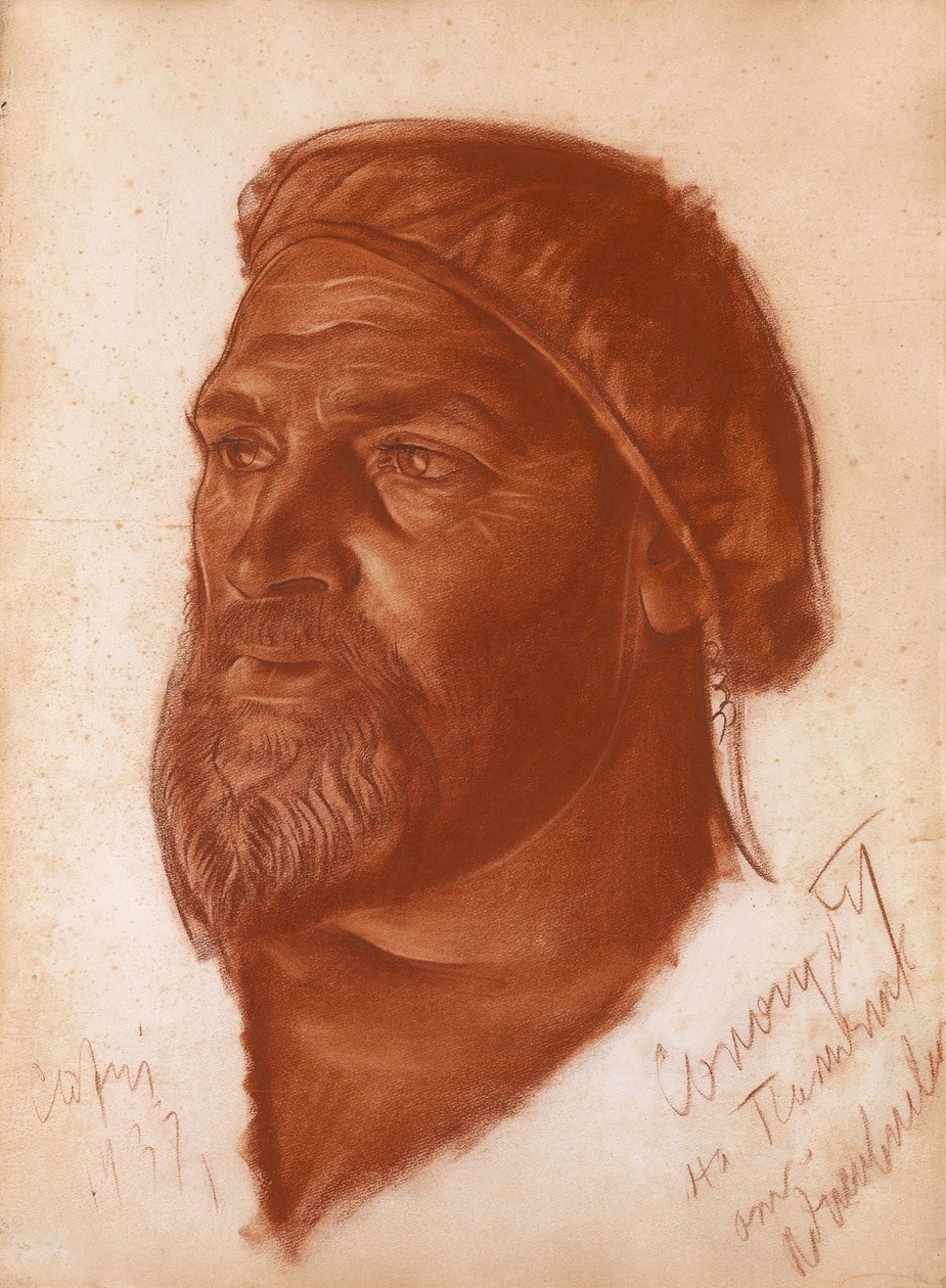 Portræt af arkitekten Leonid Romanovich Sologub 1884-1956, 1933 af Alexander Yevgenyevich Yakovlev