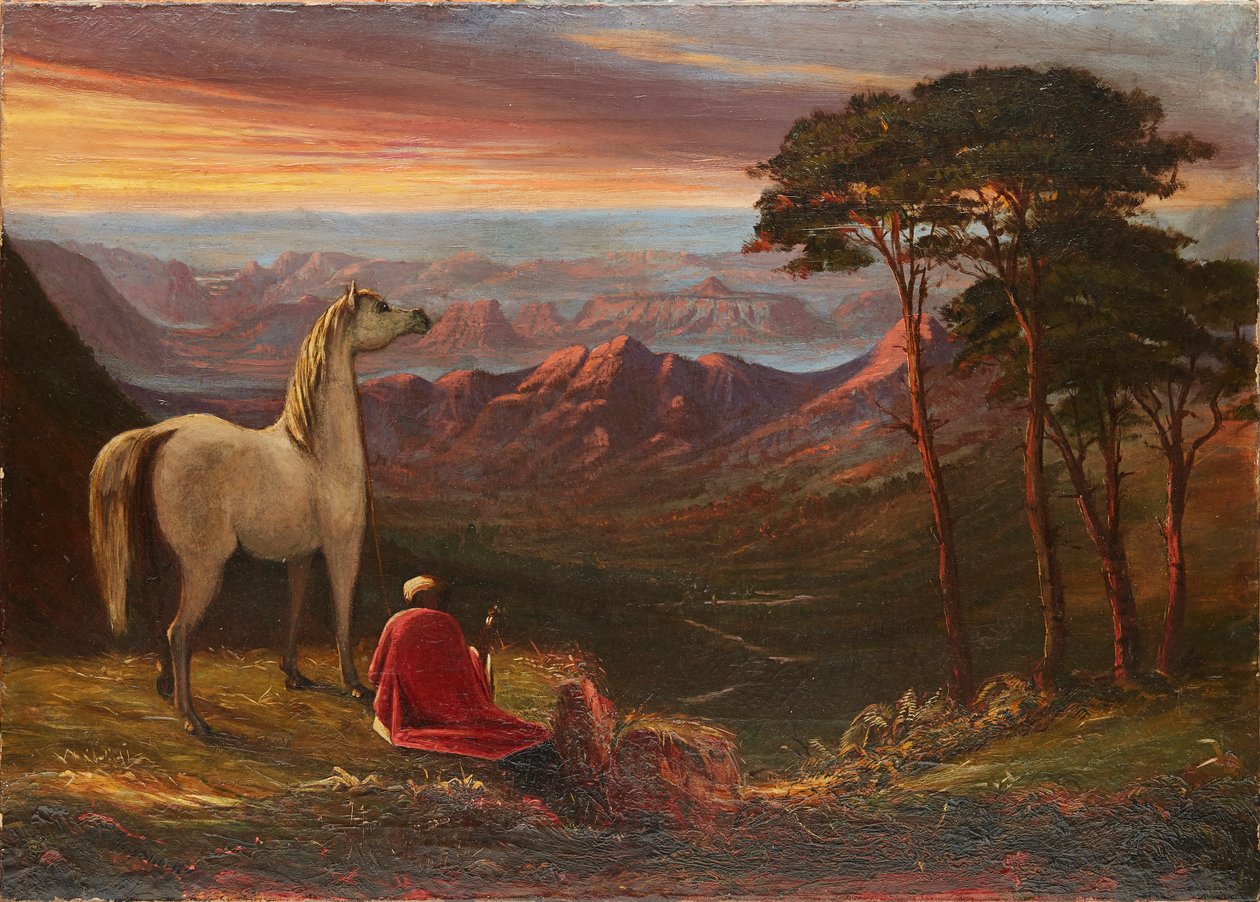 Scene Amongst the Hills, Mahabaleshwar (olie på lærred) af Alexander Young Short