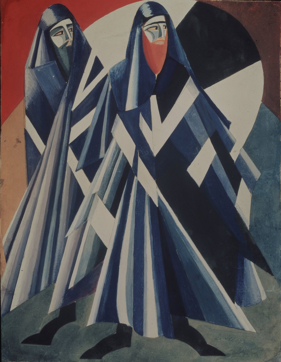 jøder. Kostumedesign til teaterstykket Salomé af O. Wilde, 1917 af Alexandra Alexandrowna Exter