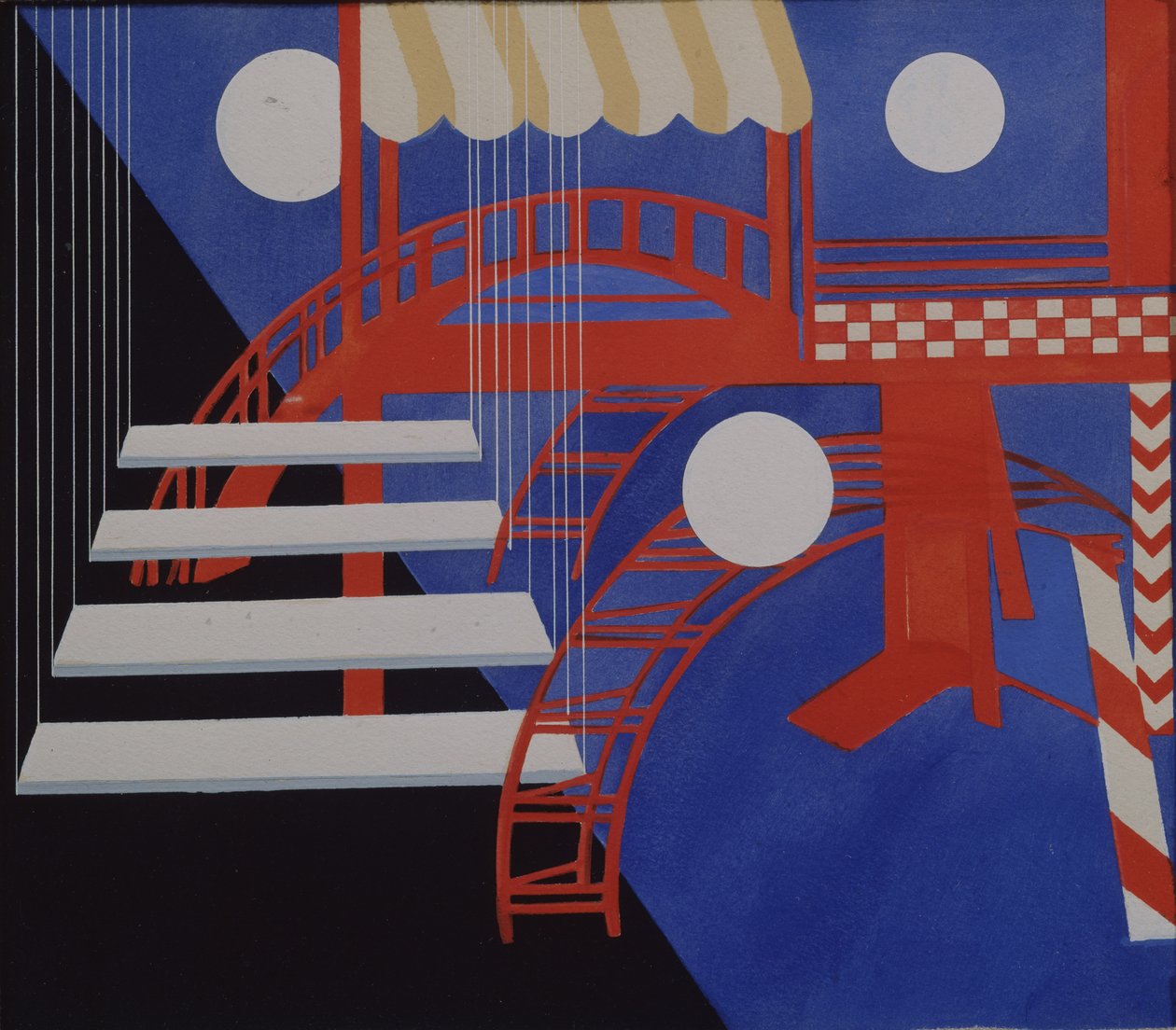 Scenedesign Revy for Edition Décors de Théatre, 1927 af Alexandra Alexandrowna Exter