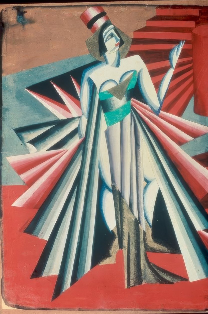 Figur af Herodias af Alexandra Alexandrowna Exter