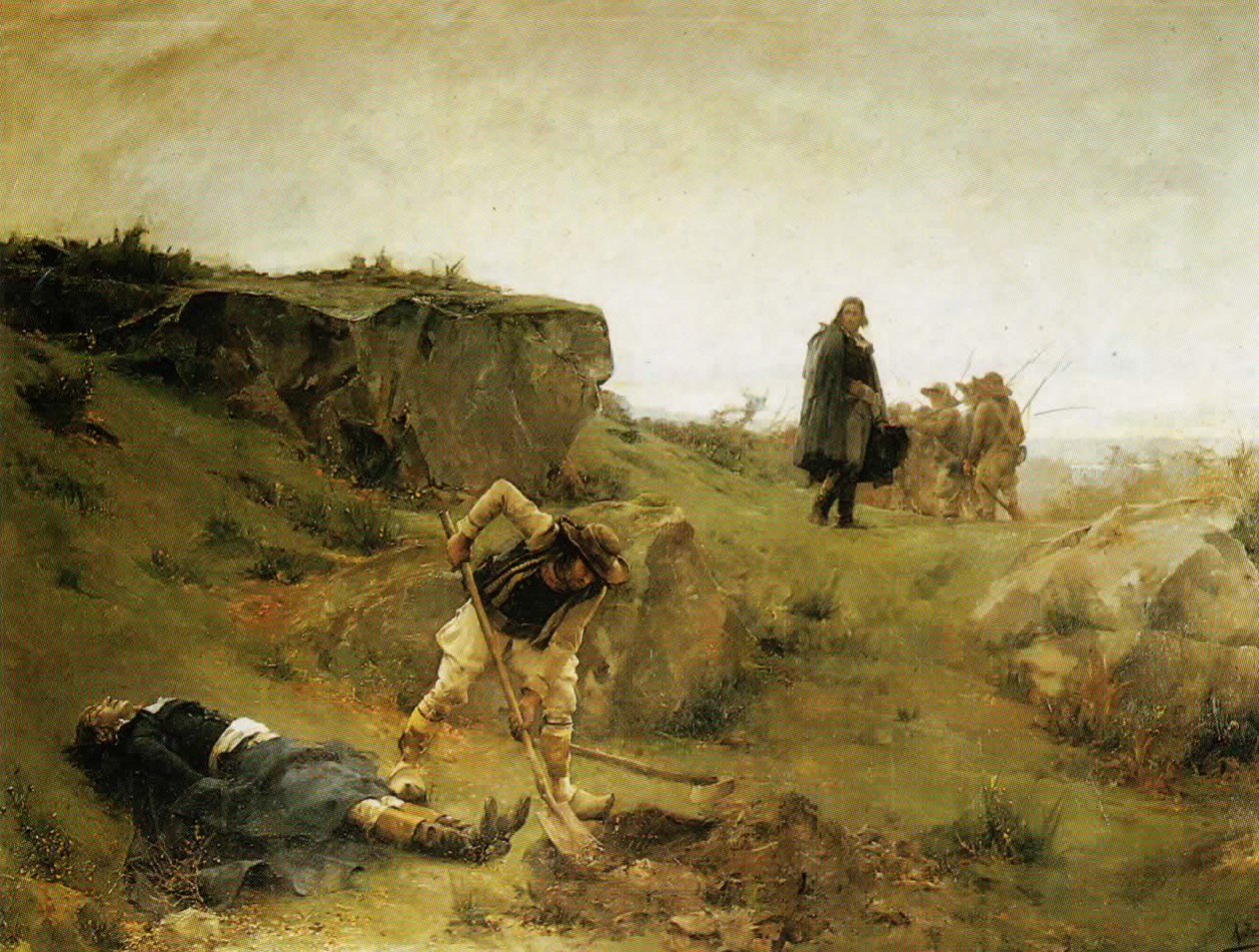 Henri de La Rochejaqueleinns død af Alexandre Bloch