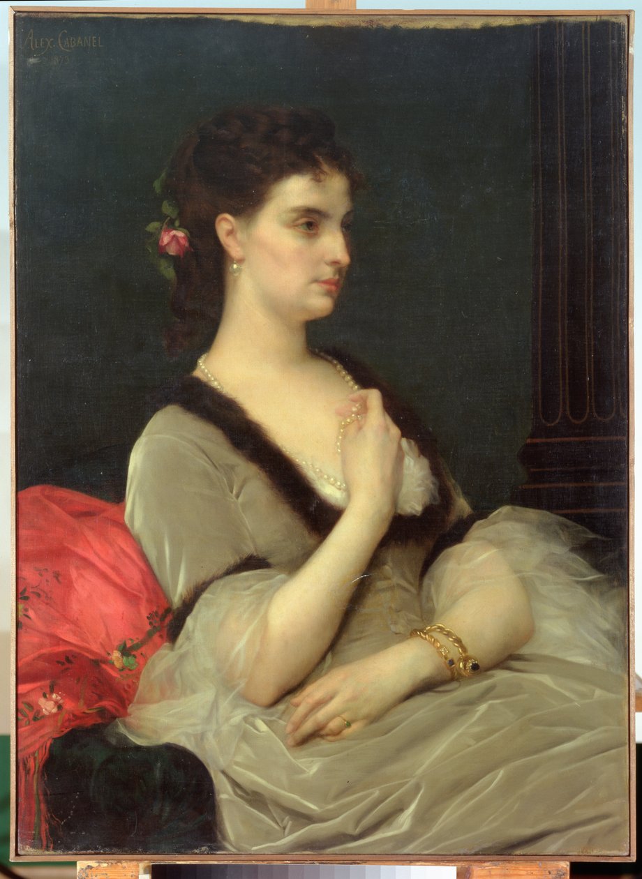 Portræt af grevinde E.A. Vorontova-Dashkova, 1873 af Alexandre Cabanel