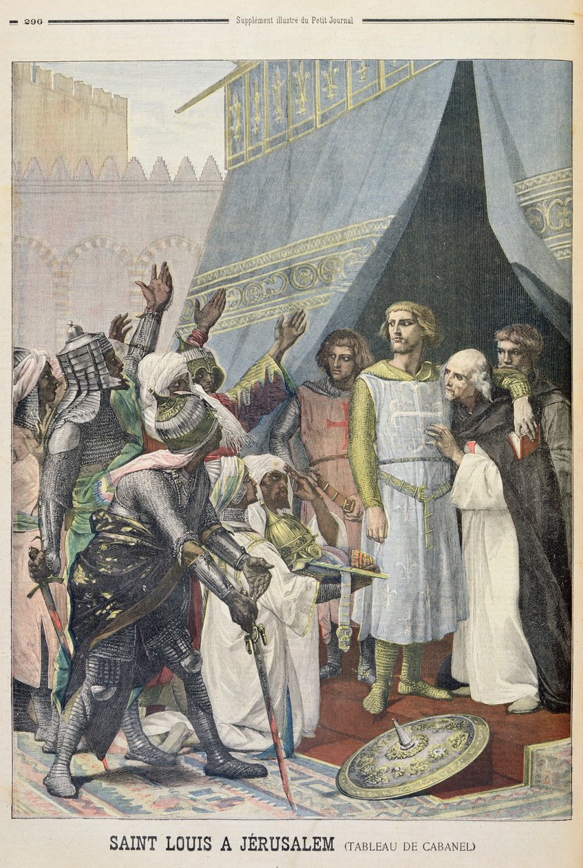 St. Louis i Jerusalem, illustration fra det illustrerede supplement til Le Petit Journal, 11. september, 1898 af Alexandre Cabanel