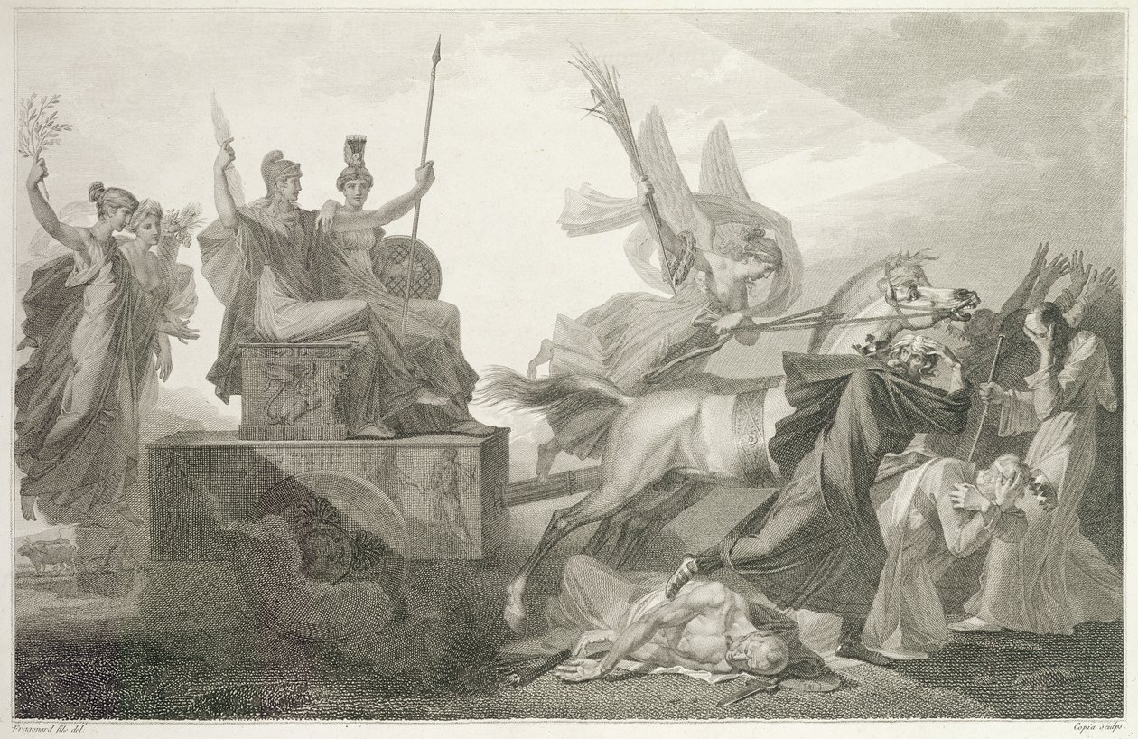 Fransk Republik, graveret af Jacques Louis Copia, 179798 af Alexandre Evariste Fragonard