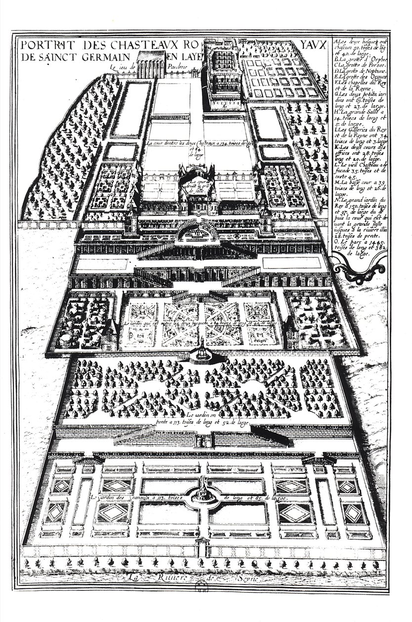 Det nye slot i Saint-Germain-en-Laye, 1614 af Alexandre Francini