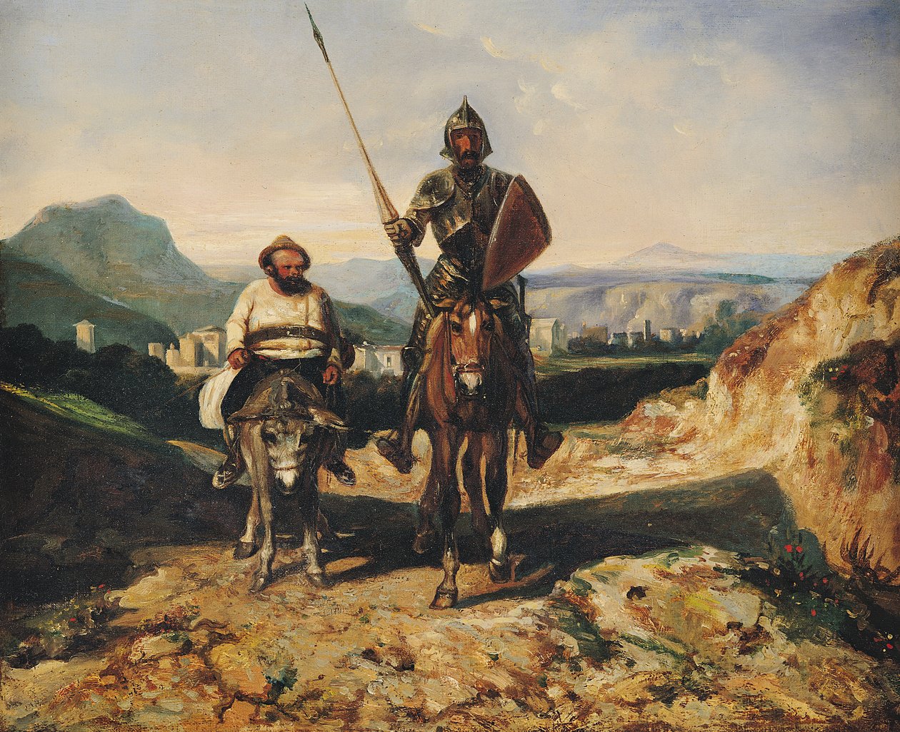 Don Quijote og Sancho af Alexandre Gabriel Decamps