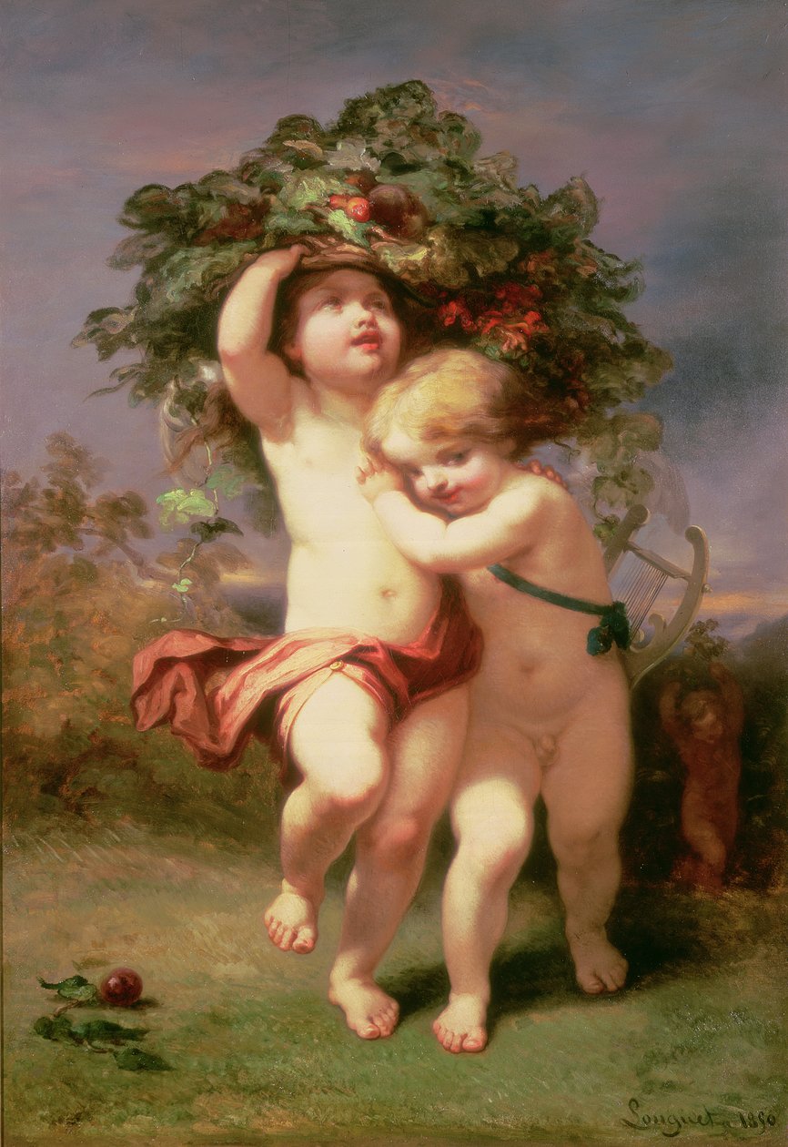 Vender tilbage før stormen, 1850 af Alexandre Marie Longuet