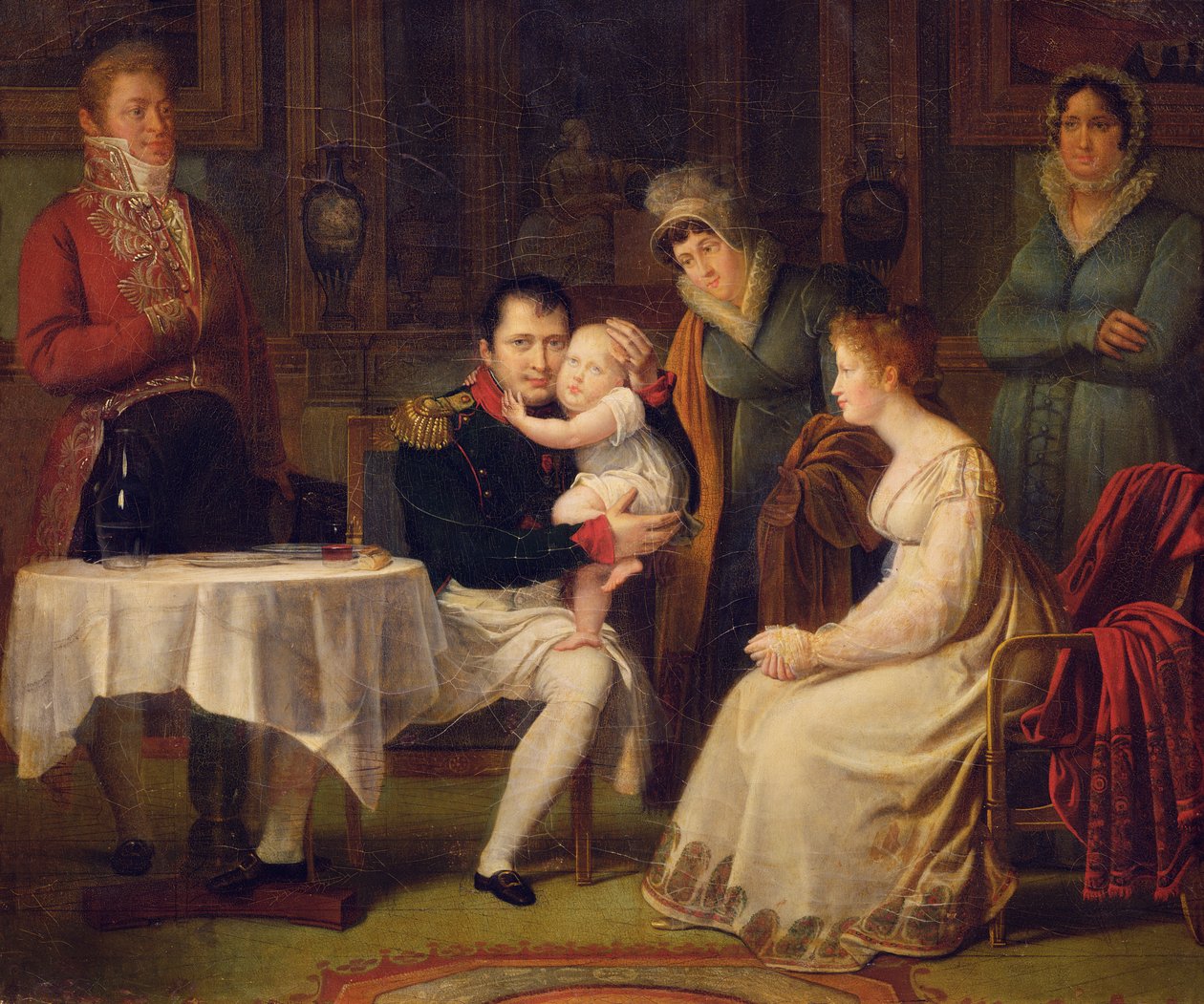 Napoleon I (1769-1821) Marie Louise (1791-1847) og kongen af Rom (1811-73) 1812 af Alexandre Menjaud