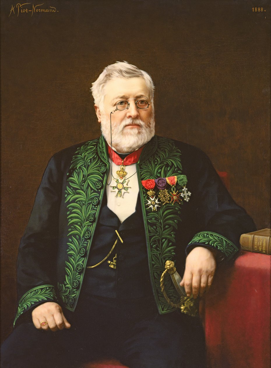 Portræt af Leon Renier (1809-85) 1888 af Alexandre Piot Normand