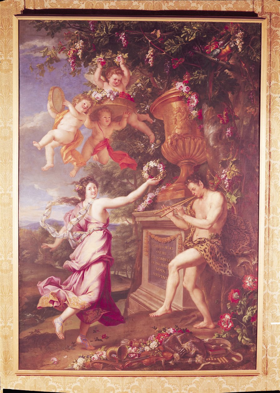 Dansen af en nymfe og en satyr af Alexandre Ubelesqui