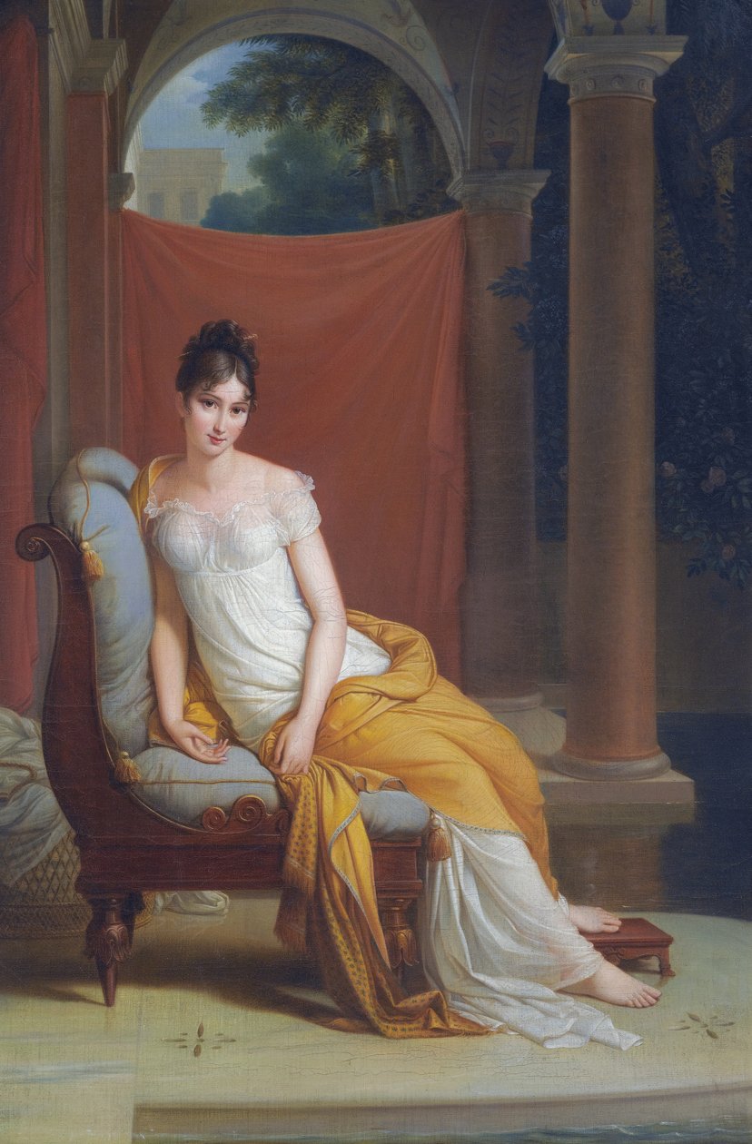 Madame Recamier (1777-1849) af Alexandre Evariste Fragonard