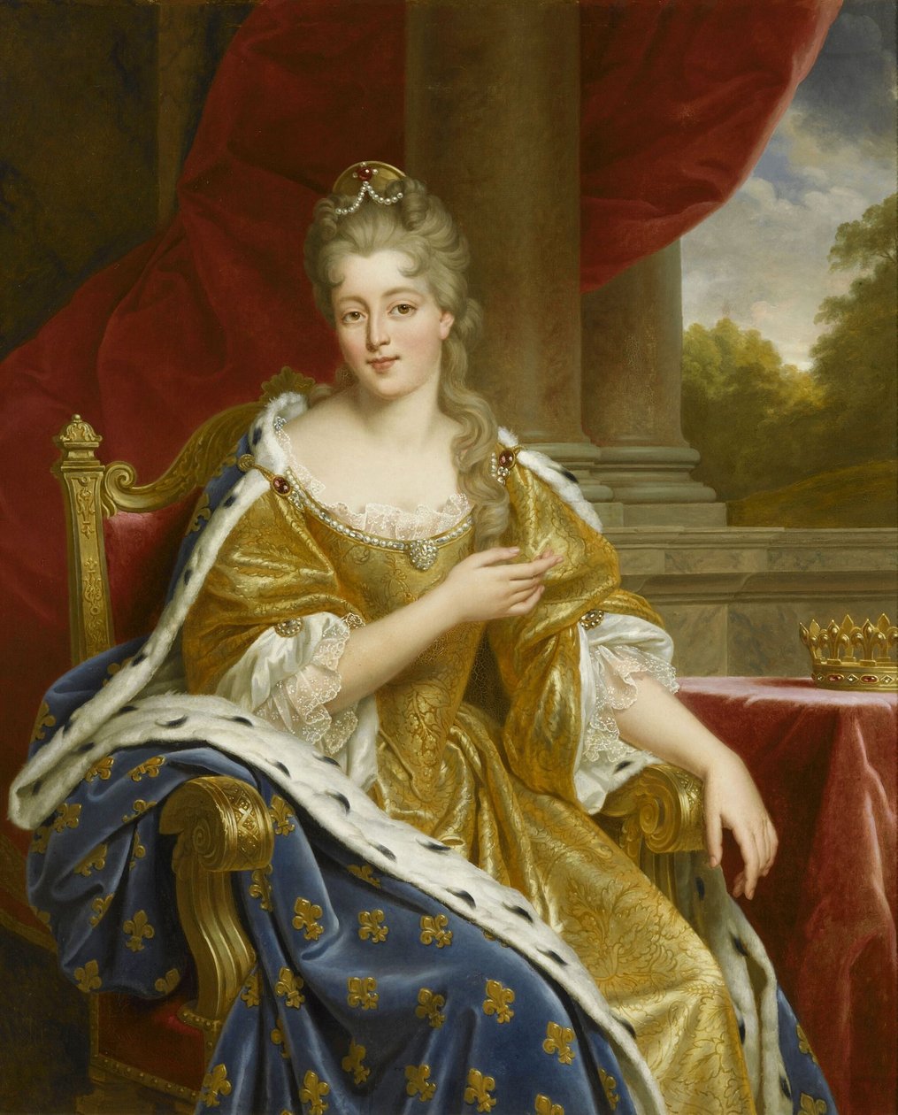 Françoise-Marie de Bourbon, mademoiselle de Blois, hertuginde af Orléans af Alexandre-Francois Caminade