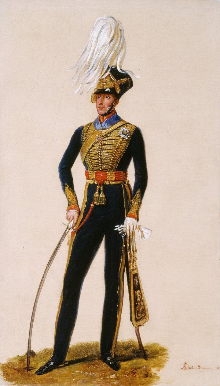 Generalløjtnant Sir Thomas Downman (1776-1852) KCH Royal Horse Artillery, ca. 1832 (olie på papirmølle) af Alexandre Jean Dubois Drahonet