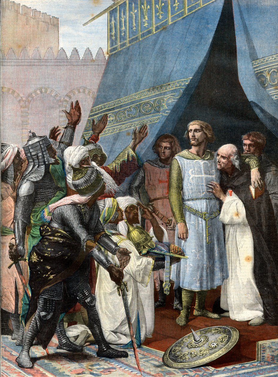 St. Louis i Jerusalem - stik efter Cabanel - Louis IX 9 dit Saint Louis (Saint Louis af after Alexandre Cabanel