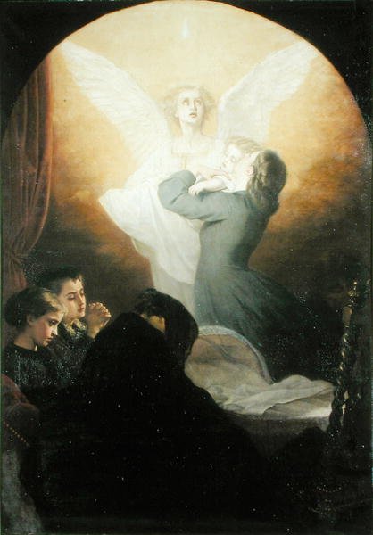 Mødres sidste kys, c.1865 af Alexandre Antigna