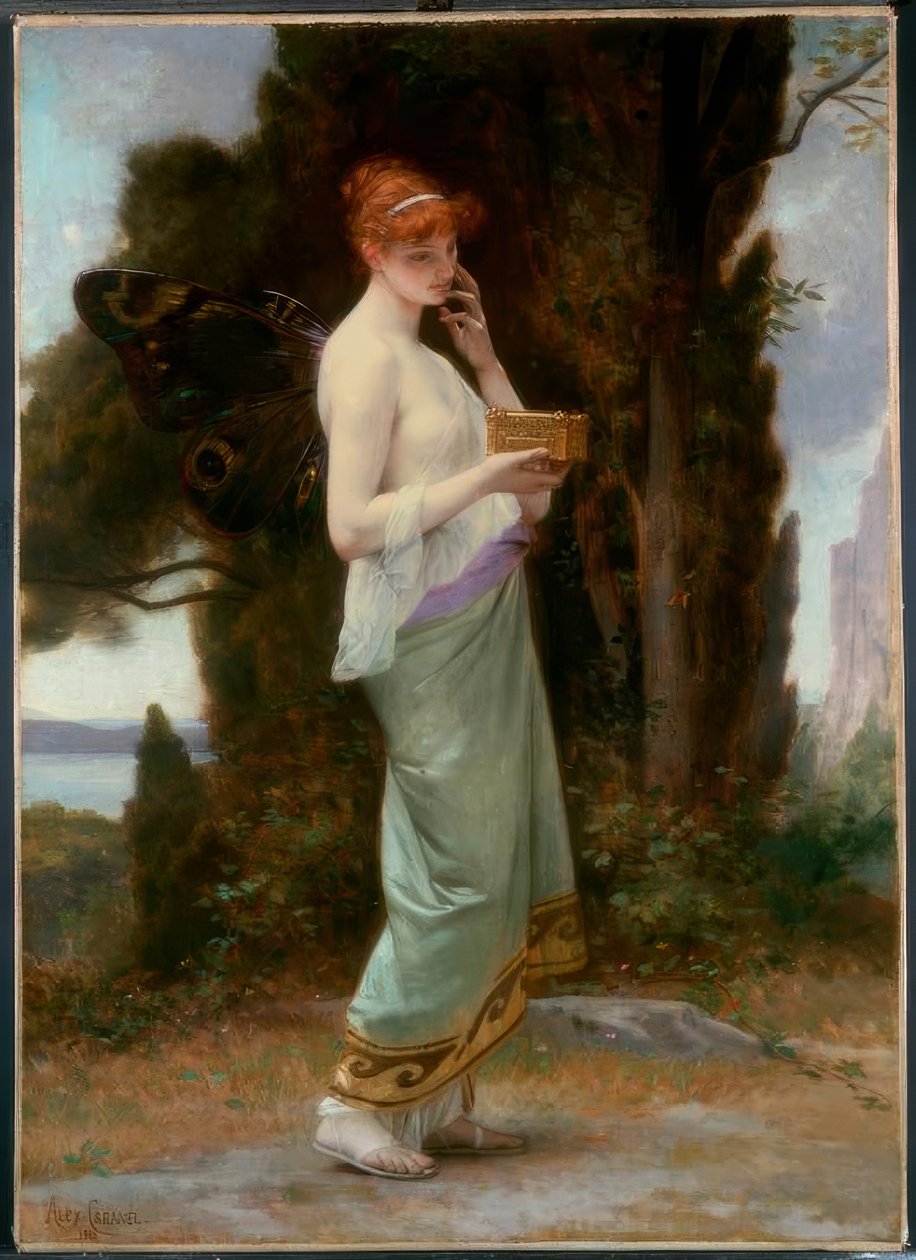 A. Cabanel, Psyche med æsken af ​​Proserpina / Gem., 1881 af Alexandre Cabanel