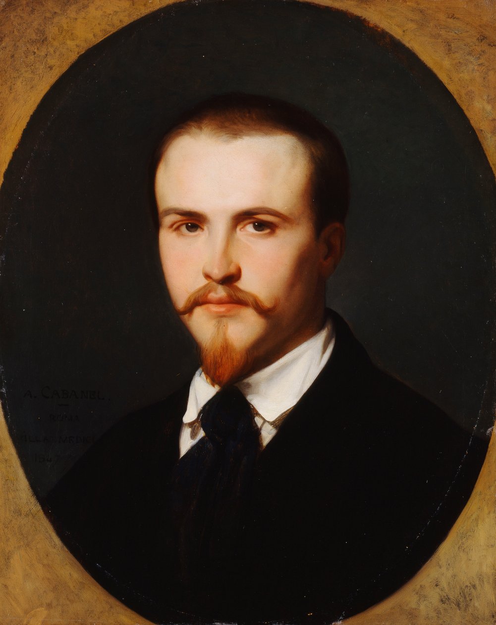 Et selvportræt, brystlængde, 1847 af Alexandre Cabanel