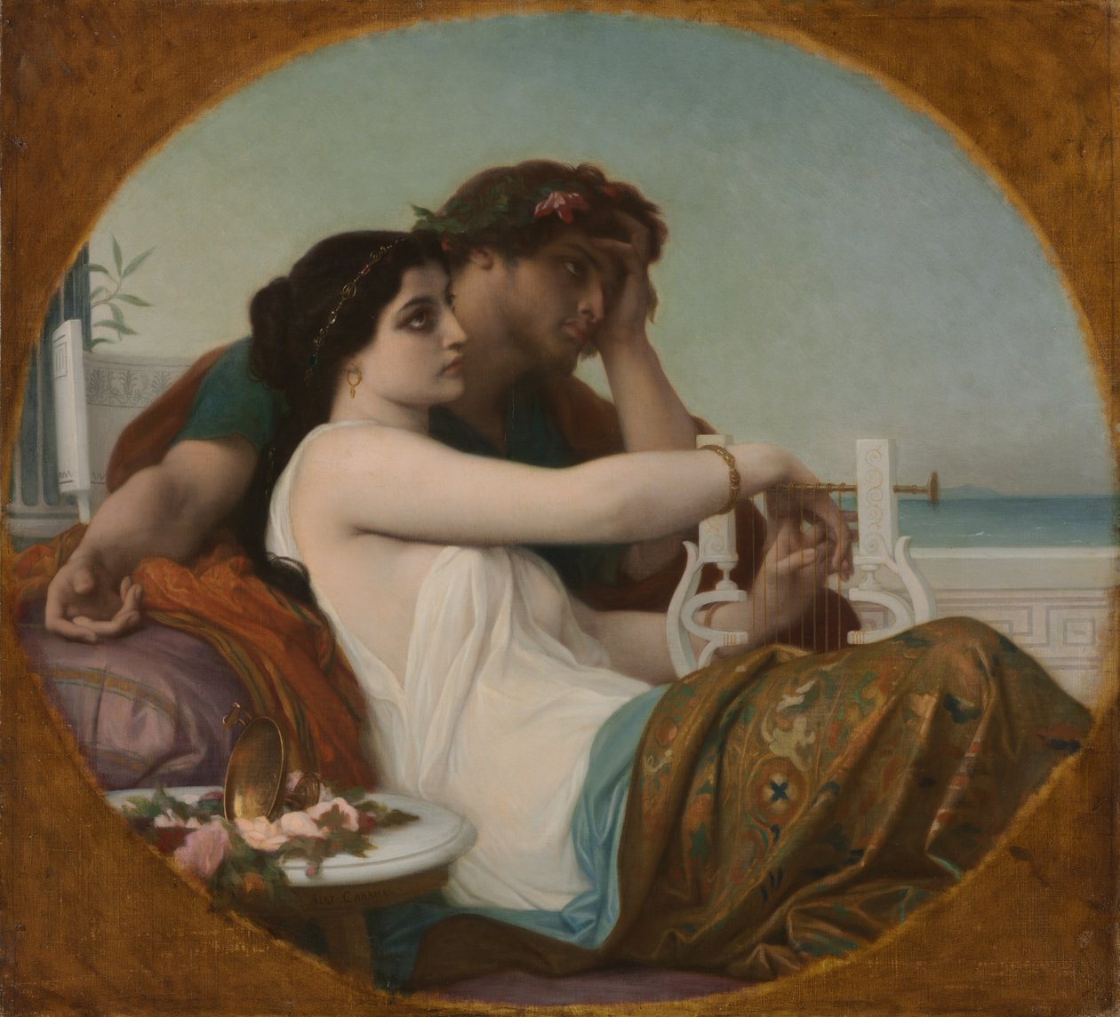 Alger og Bonifatius, ca. 1857. af Alexandre Cabanel