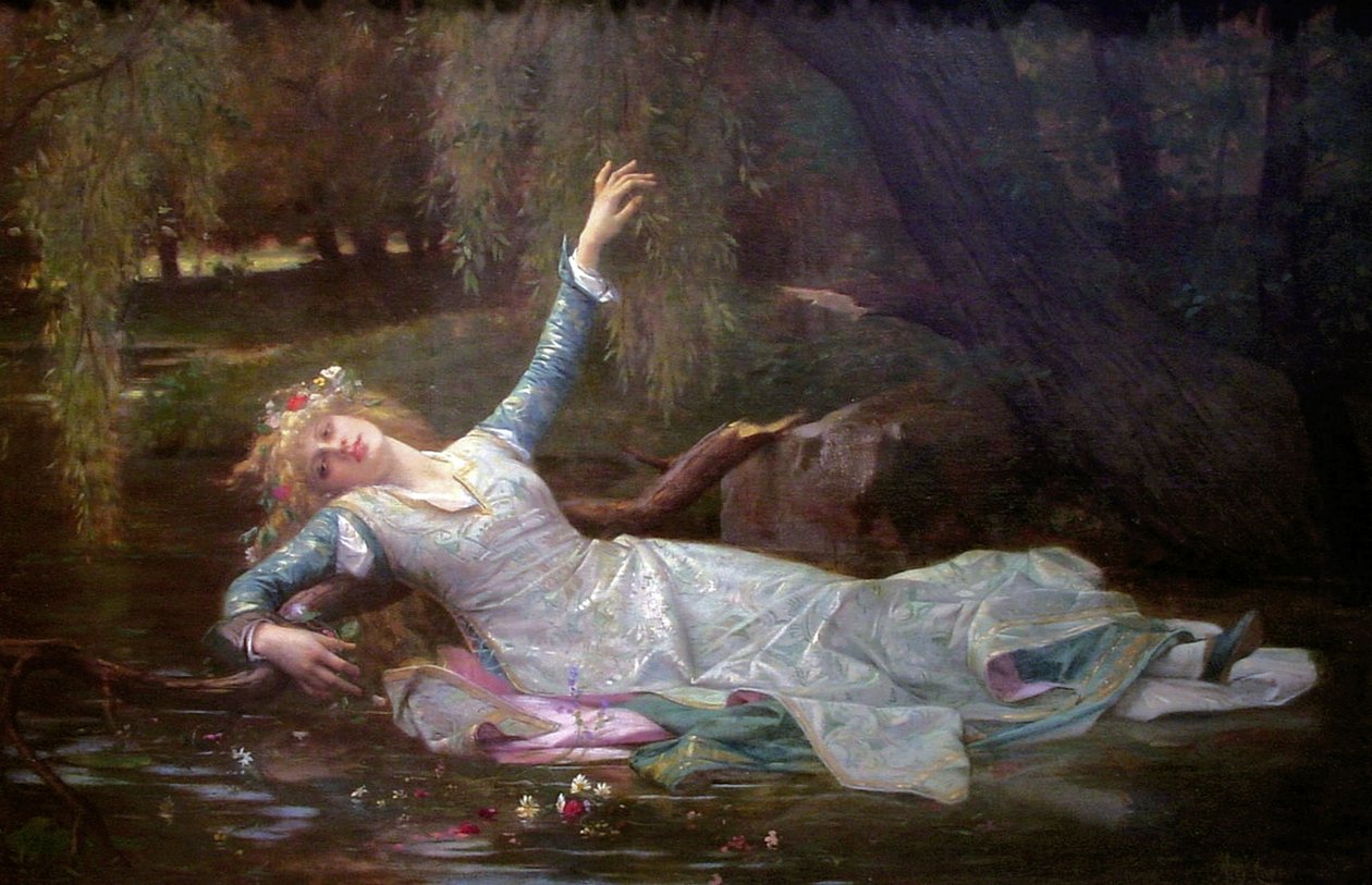 Ophelia, 1883 af Alexandre Cabanel