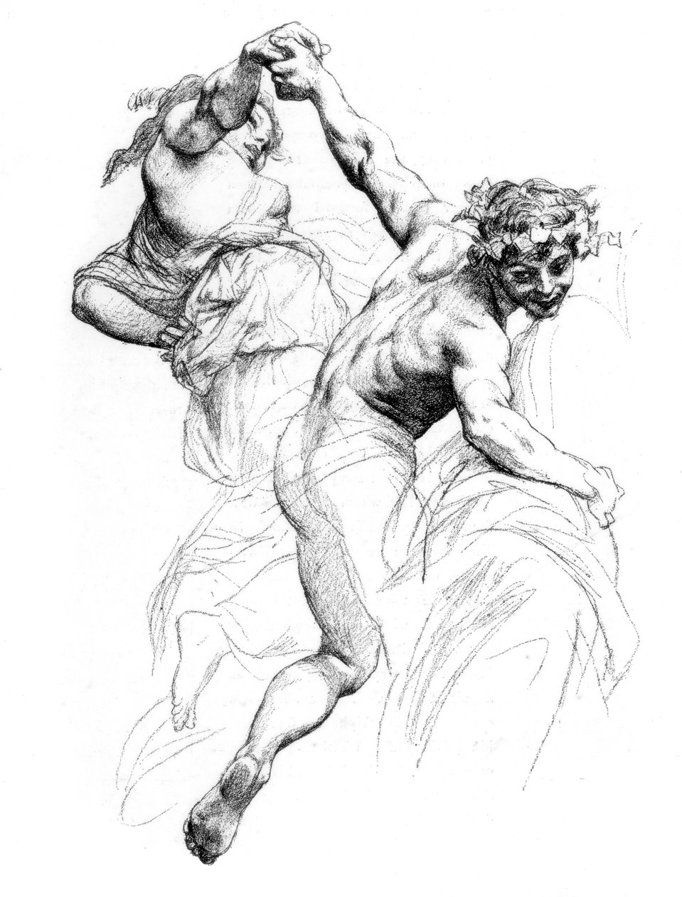 Studie til The Triumph of Flora, c1880-1882. af Alexandre Cabanel