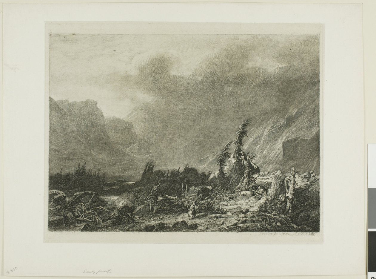 Alpine Landskab af Alexandre Calame