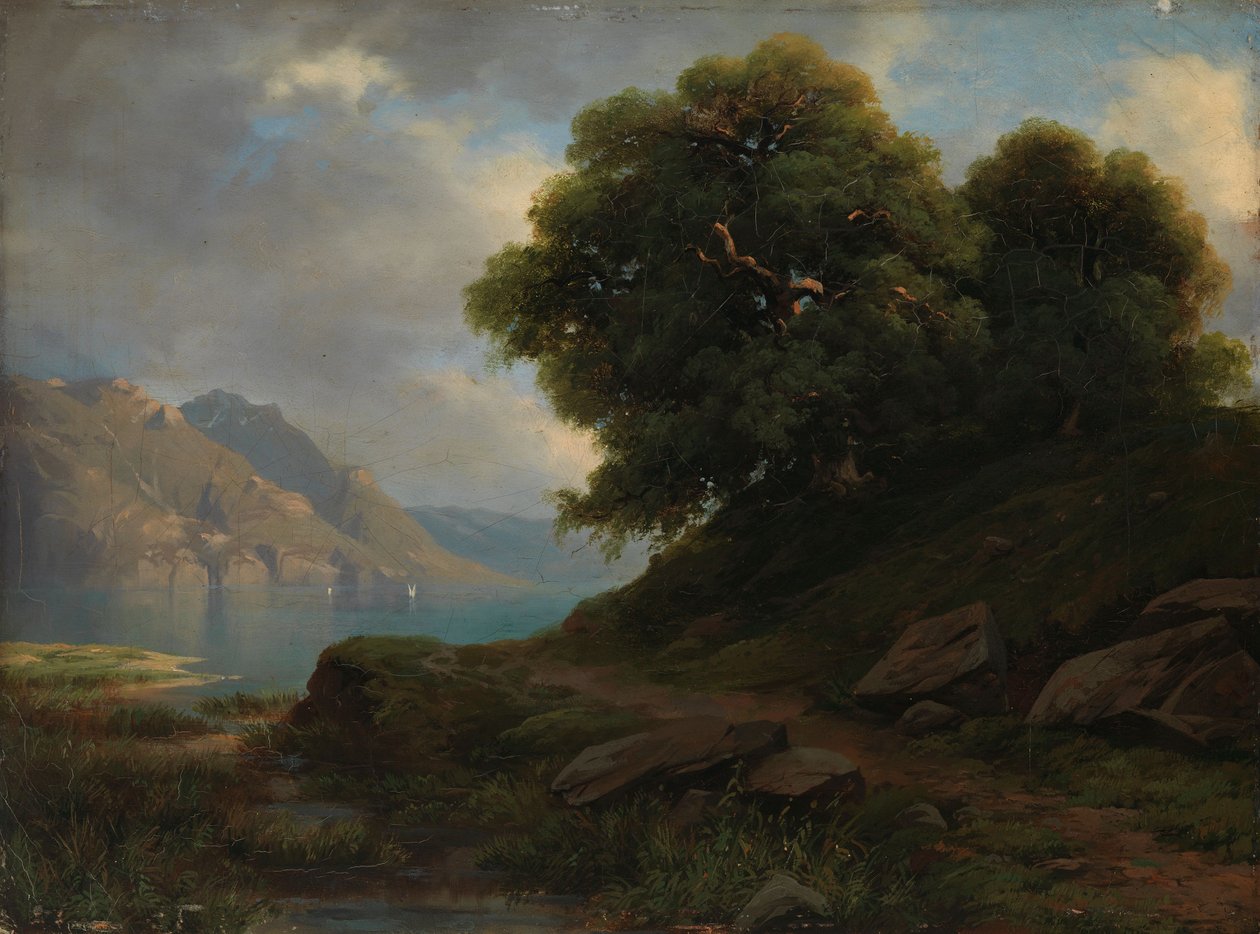 Alpelandskab af Alexandre Calame