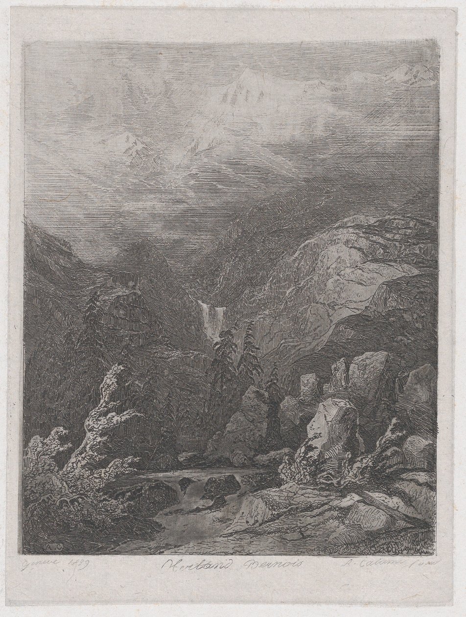 Landskab, 1839. af Alexandre Calame